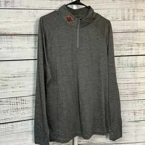Harley Davidson Men's‎ Gray Long Sleeve 1/4 Zip Performance Shirt